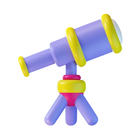 Telescope  3D Icon