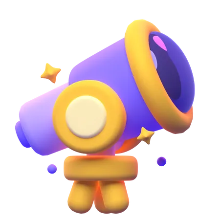 Telescope  3D Icon