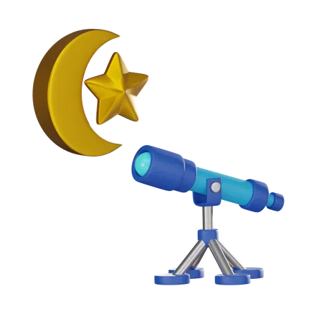 Telescope  3D Icon