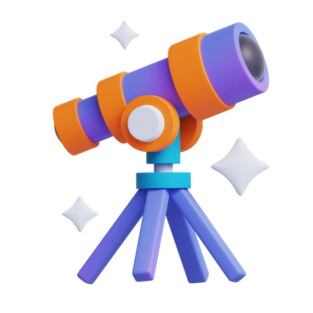 Telescope  3D Icon