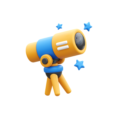 Telescope  3D Icon