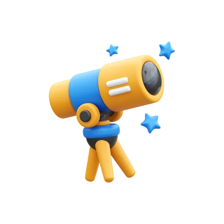 Telescope  3D Icon