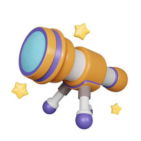 Telescope  3D Icon