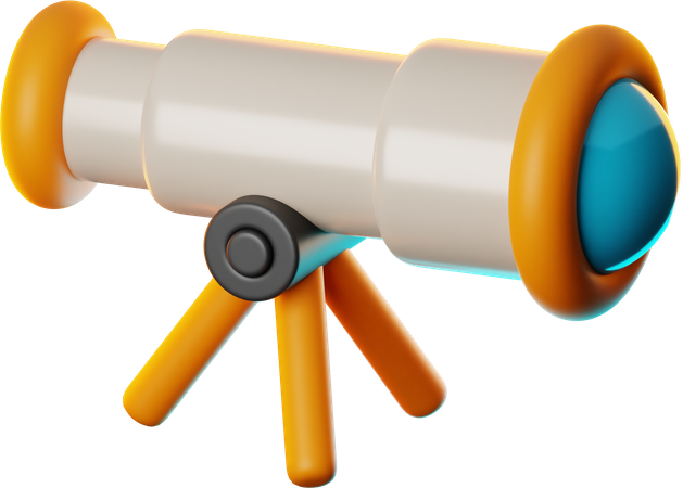 Telescope  3D Icon