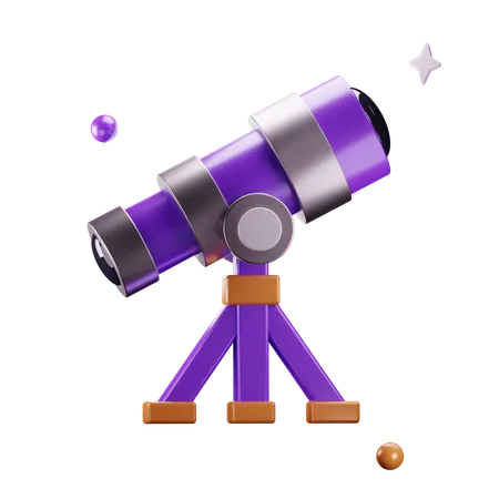 Telescope  3D Icon