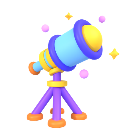 Telescope  3D Icon