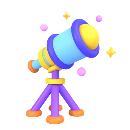 Telescope  3D Icon