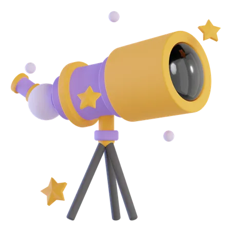 Telescope  3D Icon