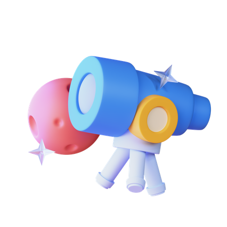 Telescope  3D Icon