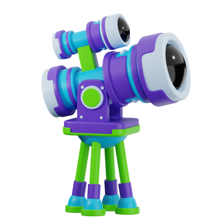 Telescope  3D Icon