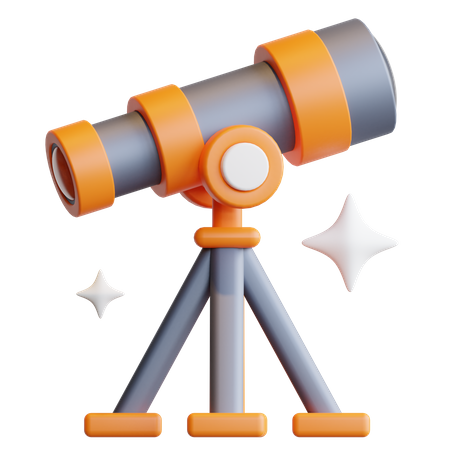 Telescope  3D Icon