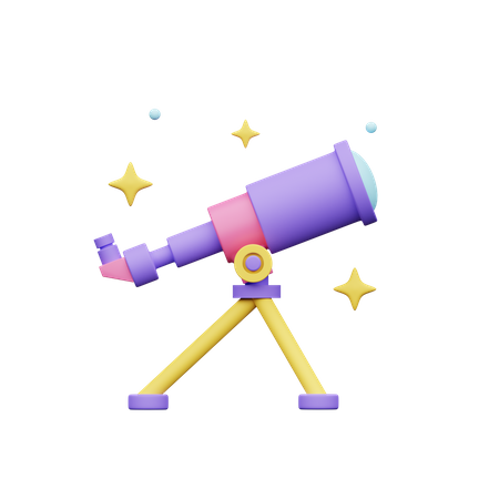 Telescope  3D Icon