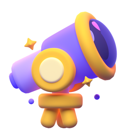 Telescope  3D Icon