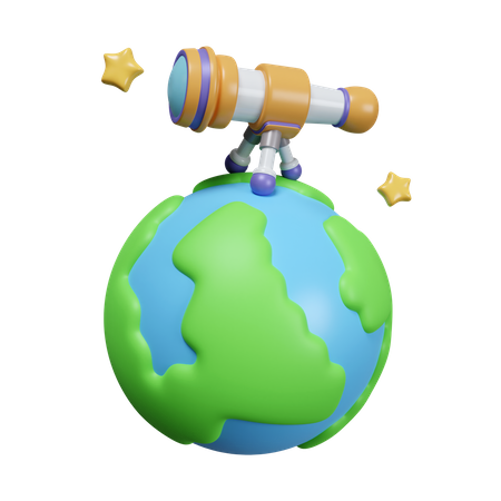 Telescope  3D Icon
