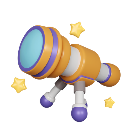 Telescope  3D Icon