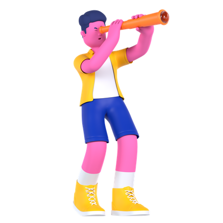 Telescope  3D Icon
