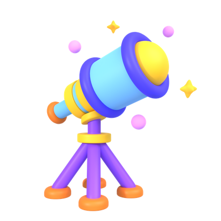 Telescope  3D Icon