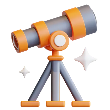 Telescope  3D Illustration