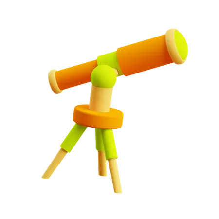 Telescope  3D Illustration