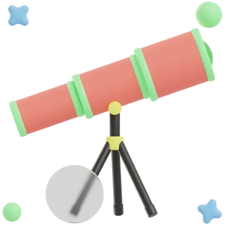 Telescope  3D Illustration