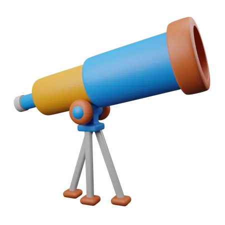 Telescope  3D Illustration