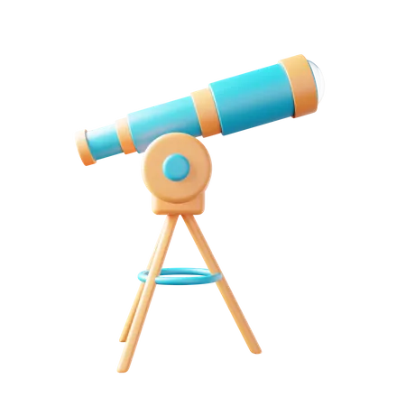 Telescope  3D Illustration