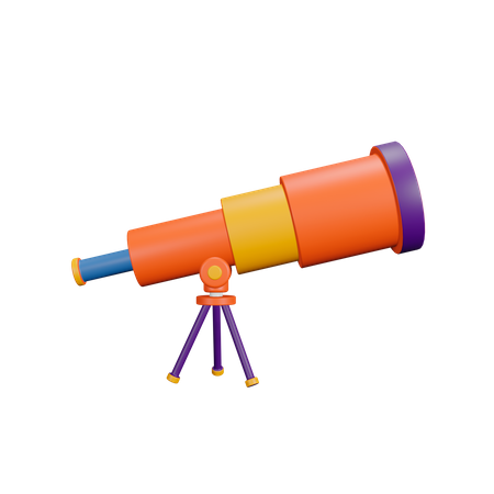 Telescope  3D Illustration