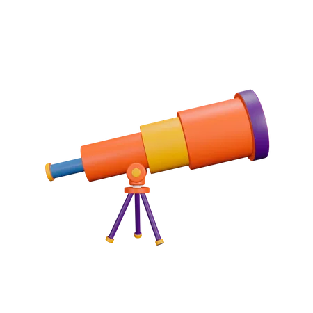 Telescope  3D Illustration