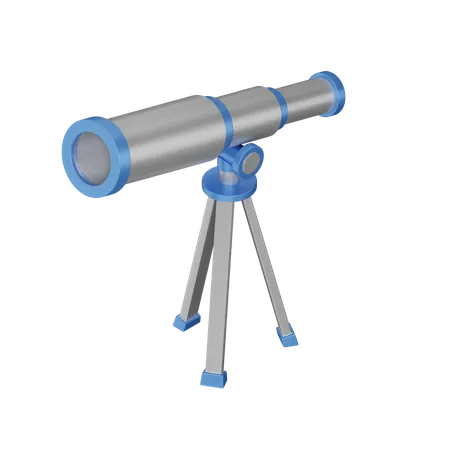 Telescope  3D Illustration