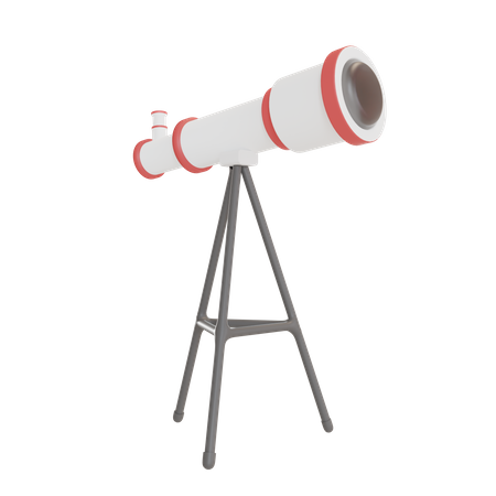Telescope 3D Illustration