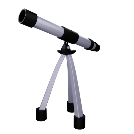 Telescope 3 D Illustration Contains PNG BLEND And OBJ 3D Illustration