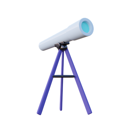 Télescope  3D Illustration