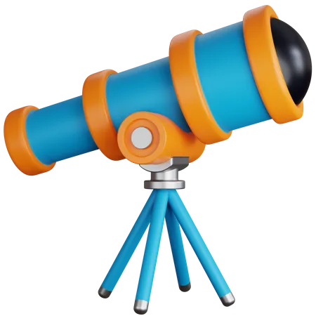 3 D Icon Illustration Star Telescope 3D Icon