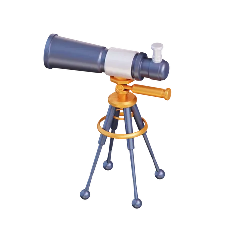 3 D Illustration Of A Telescope 3D Illustration