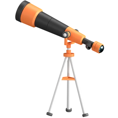 3 D Illustration Of A Telescope 3D Illustration