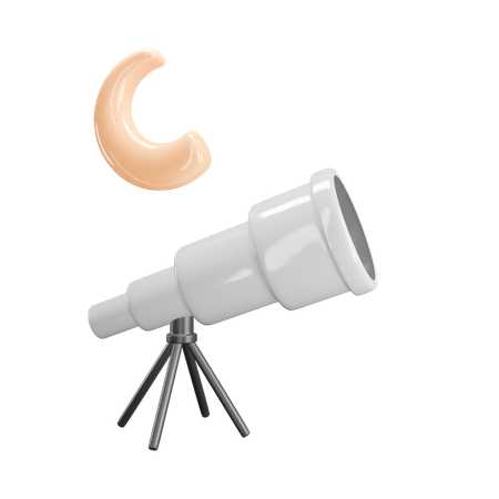 Télescope astronomique  3D Icon