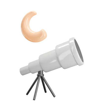 Télescope astronomique  3D Icon