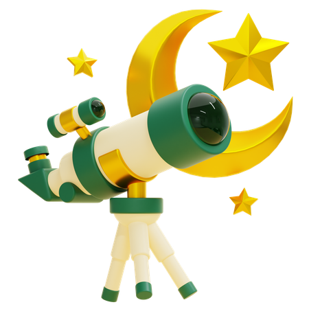 Télescope d'astronomie islamique  3D Icon