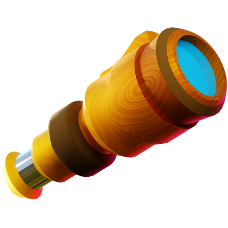 Télescope des pirates  3D Icon