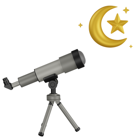 Telescope Hilal  3D Icon