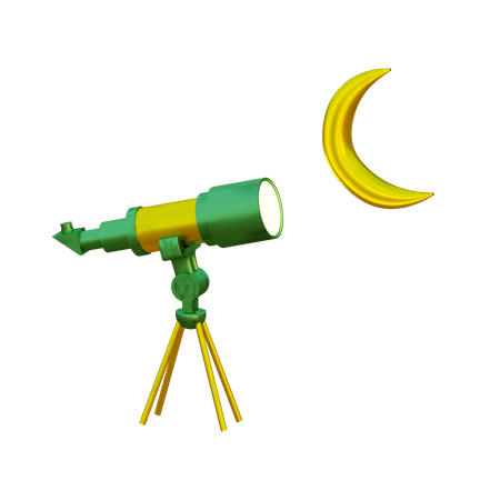 Telescope Hilal  3D Icon