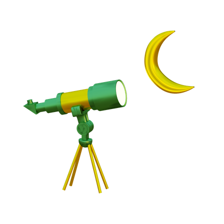 Telescope Hilal 3D Illustration