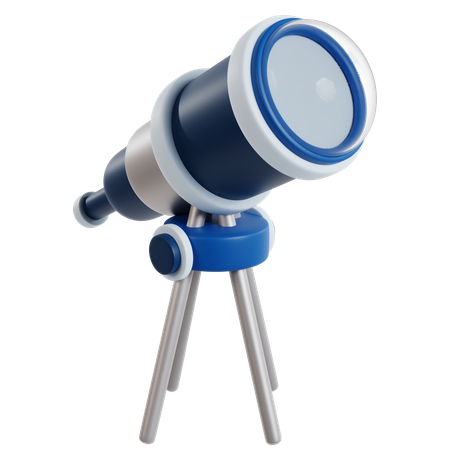 Télescope pour l'espace lointain  3D Icon