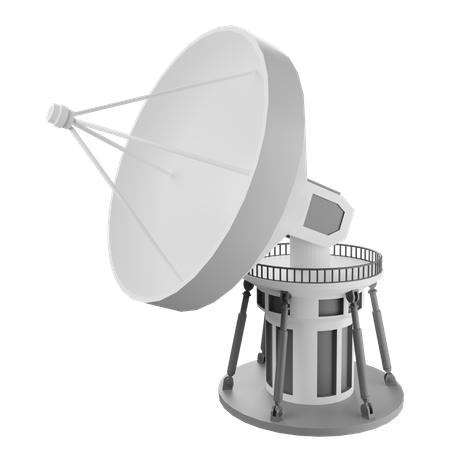 Telescope Radio  3D Icon