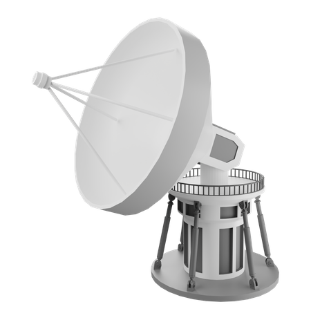 Telescope Radio 3D Icon
