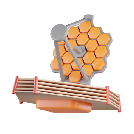 Telescope Space  3D Icon