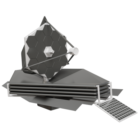 Télescope spatial  3D Icon