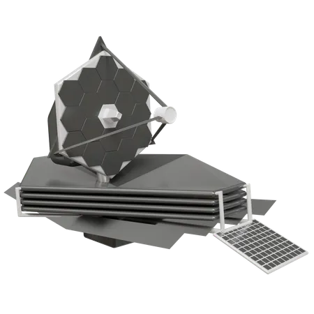 Télescope spatial  3D Icon