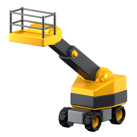 Telescopic Boom Lift  3D Icon