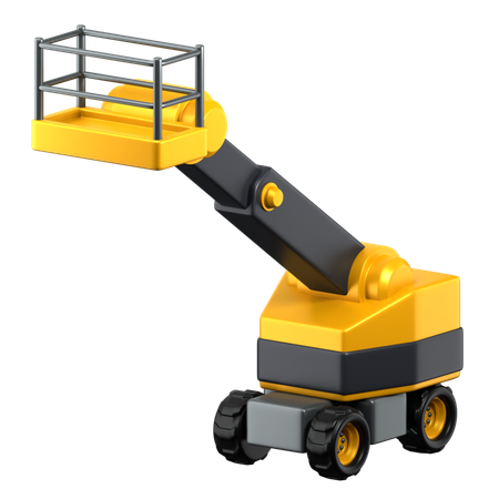 Telescopic Boom Lift  3D Icon